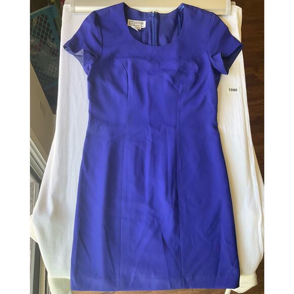 Atrium Women’s Short Sleeve Crew Neck Knee-length Dress size 8, Royal Blue - Picture 7 of 10